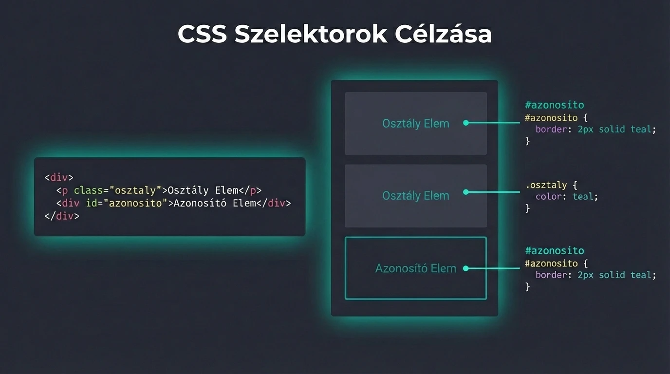 A CSS szelektorok működése és a specificitás (kasztrendszer) logikája