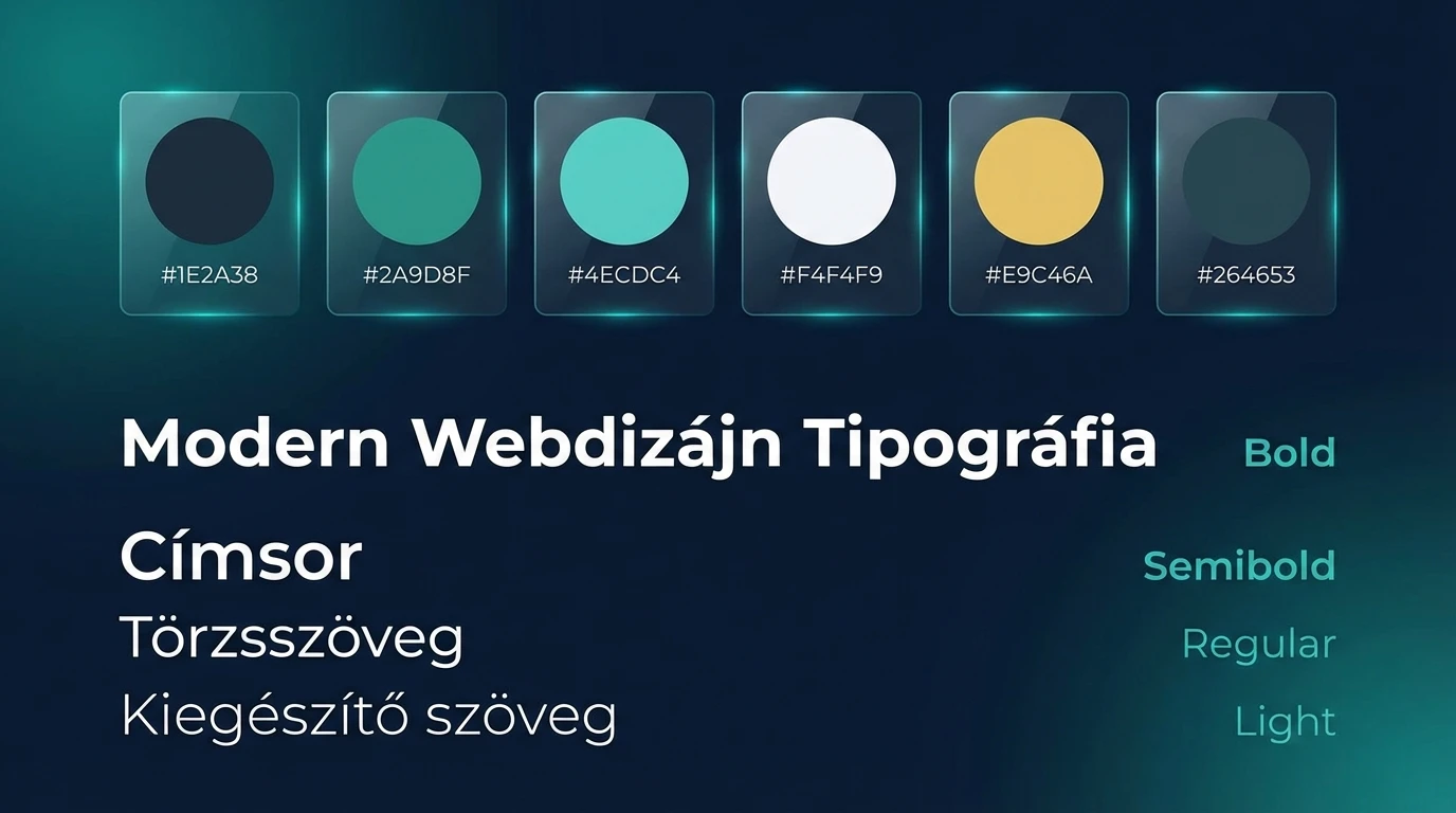 CSS színkódok (HEX, RGB) és webes tipográfia beállítása
