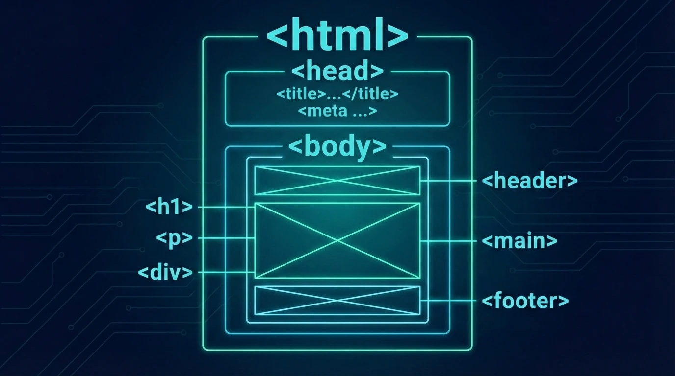 Egy szabványos HTML5 dokumentum alapváza és kötelező elemei