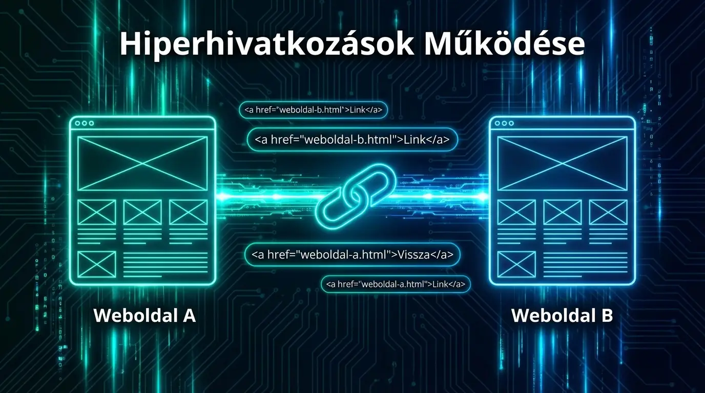 HTML linkek és hiperhivatkozások készítése az a tag segítségével