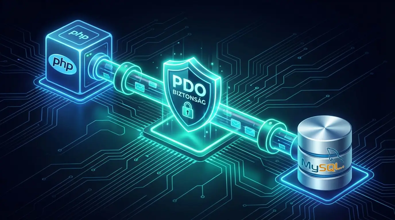 Biztonságos adatbázis kapcsolat építése PHP és MySQL között PDO segítségével