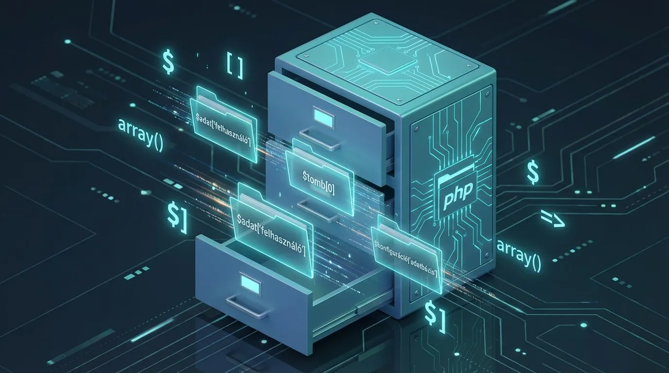 Adattárolás PHP-ban: változók és asszociatív tömbök (arrays) használata