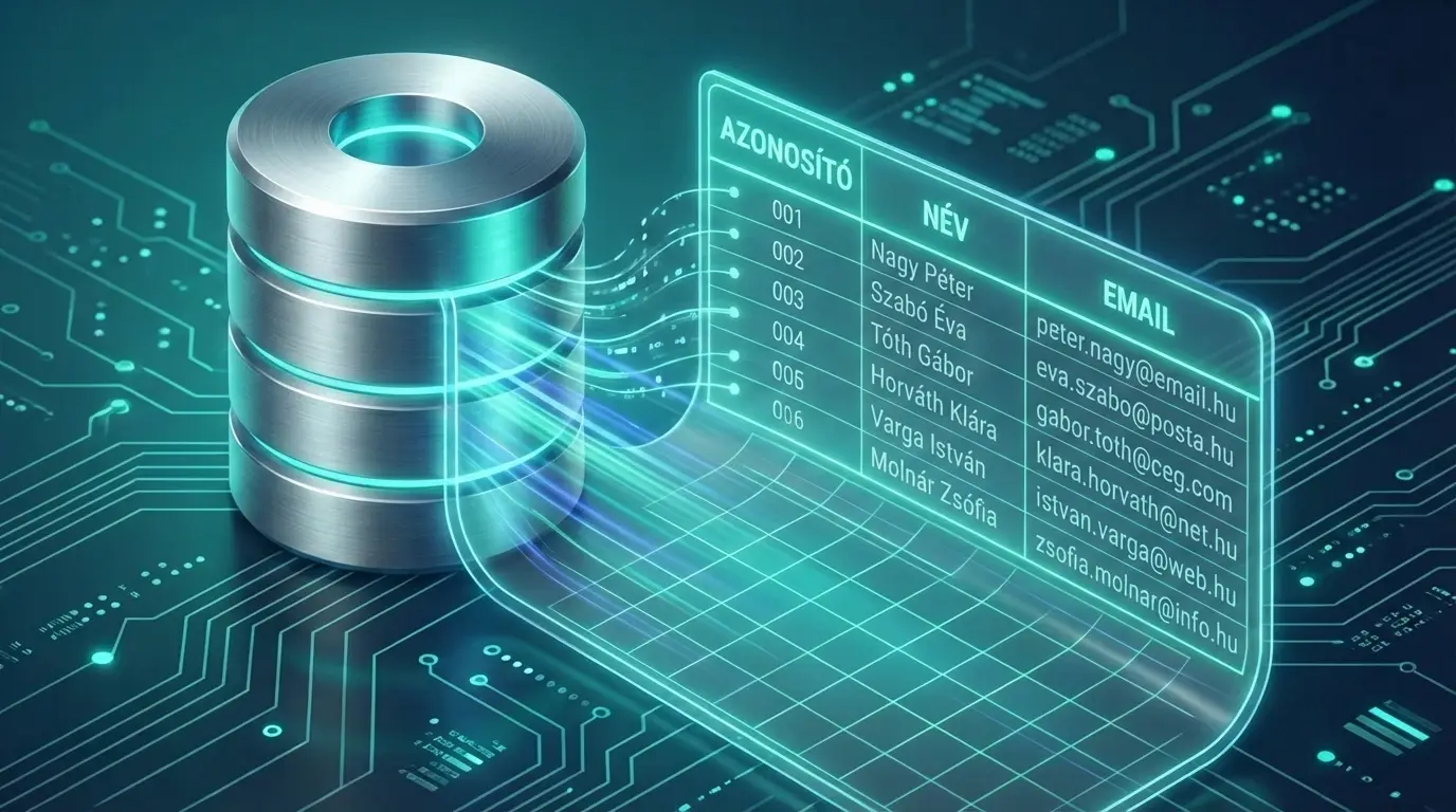 A relációs adatbázisok és az Excel táblázatok vizuális összehasonlítása